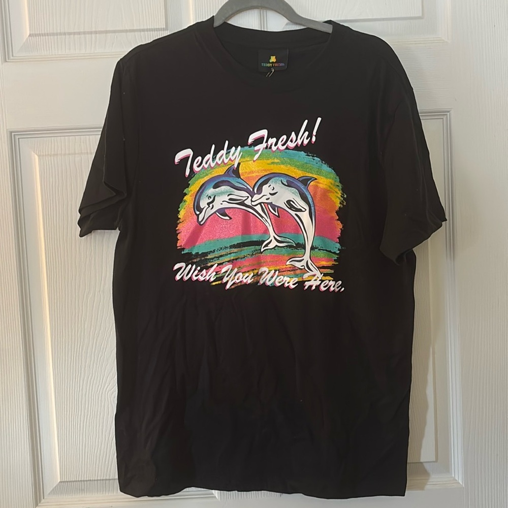 Teddy Fresh Black Graphic T-Shirt